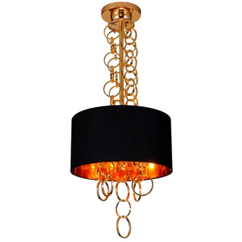 Lampa wisząca Kate AZ2678 Azzardo pierścienie czarna złota
