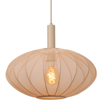 Naturalna lampa wisząca Corina 03447/52/38 tkanina beżowa