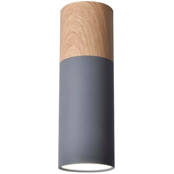 Plafon lampa skandynawska 2284286 metalowa okrągła sufitowa tuba szara