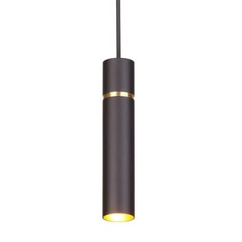 Pojedyncza lampa wisząca Lynx MZ5002 Milagro tuba zwis czarny złoty