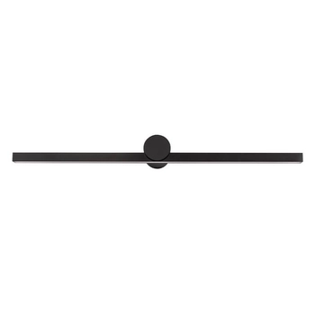 Naścienna lampa RAFAEL LE44422 LED 17W 3000K IP54 listwa czarna