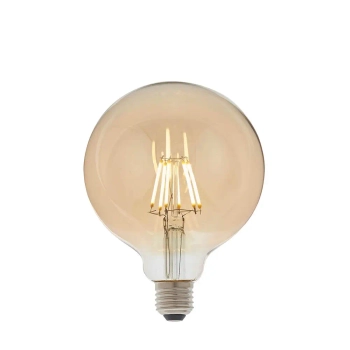 Kulista żarówka Globe filament E27 93031 LED 6W 2500K bursztynowa