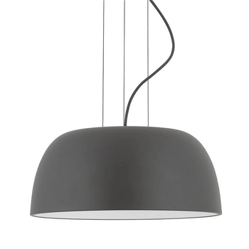 Sypialniana lampa wisząca Satellite 11227 Nowodvorski kopuła ciemna jedwabisty grafit