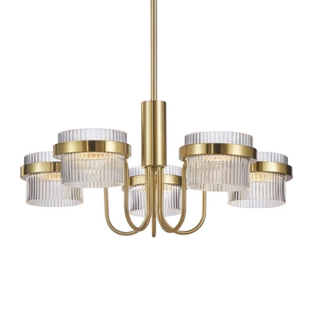 Wielopunktowa lampa wisząca Tiara PND-77362-5-40W-GD Italux LED 40W 3000K złota