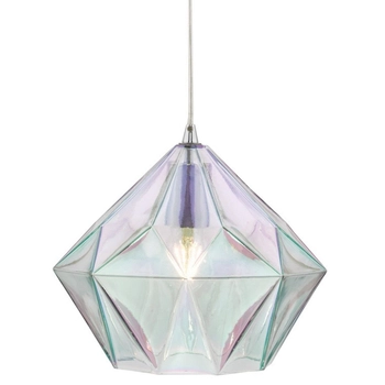 Geometryczna lampa wisząca do salonu chrom Gaia OUTLET