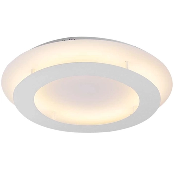 Sufitowa LAMPA okrągła MERLE 98-66220 Candellux plafon OPRAWA metalowa LED 24W 3000K ring pierścień biała