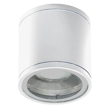 Minimalistyczny downlight zewnętrzny Joe okrągły biały