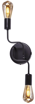 Lampa ścienna Peka K-3895 industrial do salonu czarna