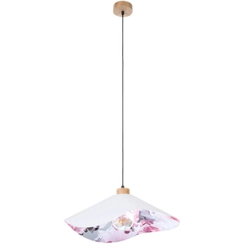Lampa wisząca HATTU FLORAL 1615719174 vintage materiałowy szary multikolor