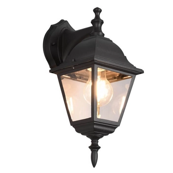 Metalowa lampa ścienna Livenza 205767132 Trio IP44 latarnia czarny