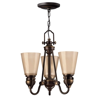 Klasyczna lampa wisząca Mayflower HK-MAYFLOWER3 Hinkley na łańcuchu brązowy