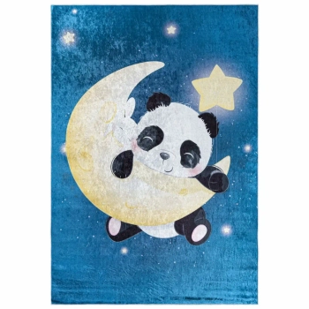Dziecięcy dywan Panda na księżycu 322937 80x150 kolorowy