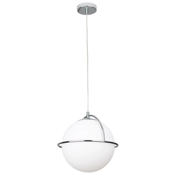 Lampa wisząca nad stół SATURN P0380 Maxlight kula metalowa chrom