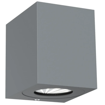 Ścienna lampa prostokątna Canto 49711010 LED 10,6W 3000K IP44 szary