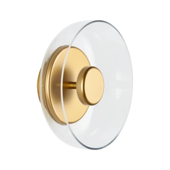 Szklany naścienny kinkiet Disco ST-1331-W gold LED 5W 3000K złoty