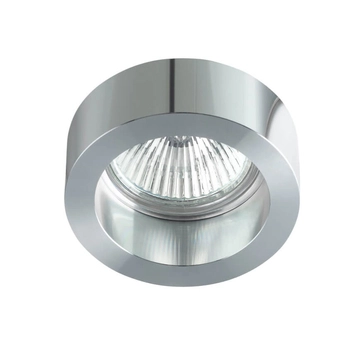 Okrągłe oczko metalowe Ranti MQ71811-1B Italux do gabinetu metalowe srebrne