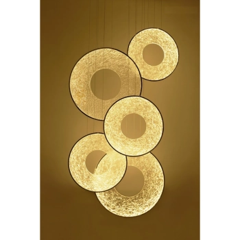 Wisząca lampa transparentna złota STARDUST LED 120W 3000K MSE1501100587