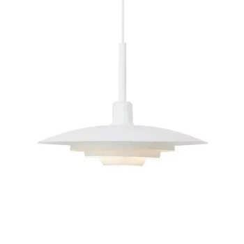 Nowoczesna lampa wisząca Piny 108874 nad stół dysk biały