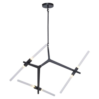 Lampa wisząca futurystyczna Sticks ST-1001-6 black Step do salonu czarna