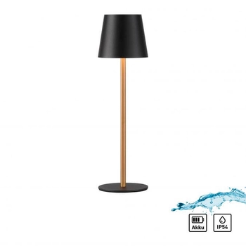 Stołowa lampka Euria 19250-68 LED 2,5W 3000K IP54 czarna złota