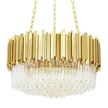 Lampa wisząca Imperial DW-D5688S.GOLD glamour łańcuchy złote