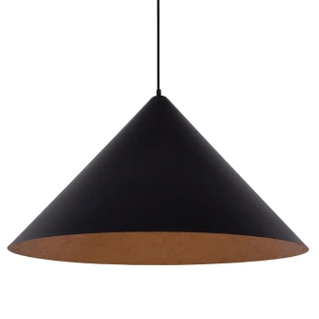 Wisząca lampa do salonu VESUVIO 41043 stożek regulowany czarny miedziany