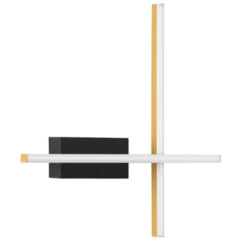 Ledowa ścienna lampa CATERVO LE45473 LED 14W 3200K czarna złota