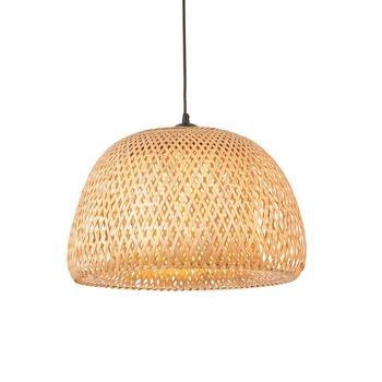 Wisząca lampa boho Bali 101574 ratanowa beżowy czarny