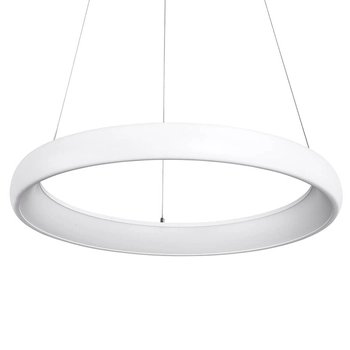 Nowoczesna lampa wisząca Alessia pierścień LED 50W 3000K biały