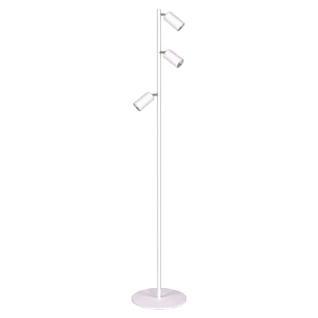 Stojąca lampa z regulacją Kayla K-4419 Kaja tuby metalowe białe
