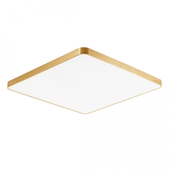 Kwadratowa lampa sufitowa Sierra LED 20W 4000K złota do salonu