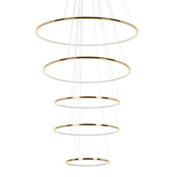 Pierścieniowa lampa wisząca Ring Slim MSE1501100163 Moosee LED 105W 3000K z pilotem złota
