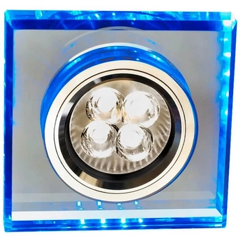 Kwadratowa lampa podstropowa 226934 do pokoju LED 2,1W niebieska