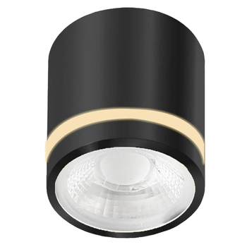 Natynkowa lampa sufitowa VICI AZ6039 Azzardo LED 12W 3000-6000K IP44 tuba czarny