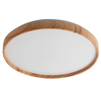 Metalowa lampa sufitowa Leana 6580 nad łóżko LED 24W 3000K plafon drewno