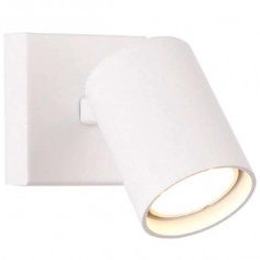 Kinkiet LAMPA ścienna TOP W0218 Maxlight metalowa OPRAWA reflektorek tuba biała