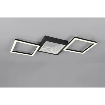 Sufitowa lampa do salonu Gelo R64471132 LED 24W 3000K prostokąt czarny