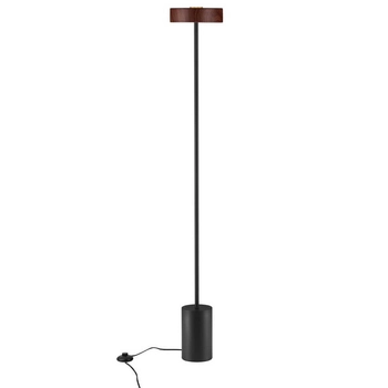 Metalowa lampa podłogowa VIRASORO LE44949 LED 17W 3000K brązowa czarna