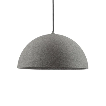 Salonowa lampa wisząca NAVIRTA LE45341 kopuła do kuchni szara
