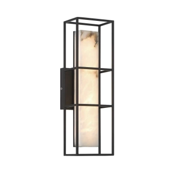 Ścienna lampa prostokąt Blakley QN-BLAKLEY-M-BK LED 13W 3000K IP44 czarny