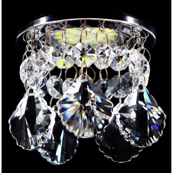 Glamour spotlight sufitowe Oczko 0-3213 CHROM kryształowy chrom