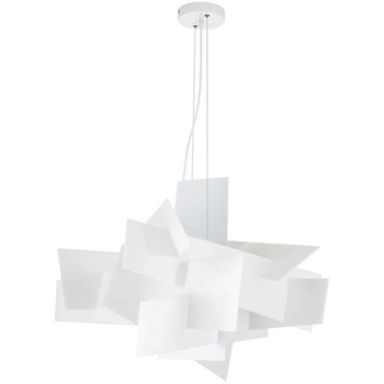 Lampa wisząca Fame DI-PD-130-BC white Step geometryczna biała