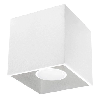 Downlight LAMPA sufitowa SL.0027 metalowa OPRAWA kostka cube biała