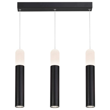 LAMPA wisząca FANO LP-8012/3P Light Prestige metalowa OPRAWA listwa LED 30W 3000K zwis tuby czarne białe