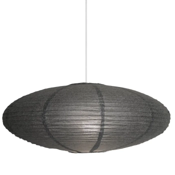 Owalny abażur do lampy Villo 60 2213253250 papierowy szary