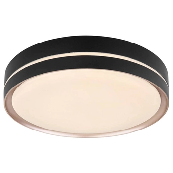 Nowoczesna LAMPA sufitowa MANNI 41759-24 Globo okrągły plafon LED 24W 2700K - 6500K z pilotem czarny