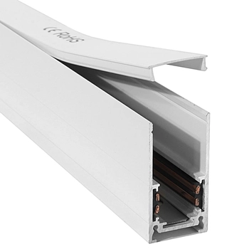 System szynowy magnetyczny natynkowy 824 Domeno LED metalowy biały