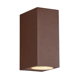 Metalowy kinkiet ścienny ORVIE DL224204269 góra-dół IP44 rdzawy