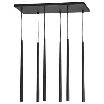 Wisząca lampa nad wyspę Piano 6412 TK Lighting sople loft czarna