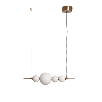 Molekułowa wisząca lampa Cavolo ABR-LWLCAV-10W LED 10W kule balls złote białe